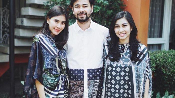 Raffi Ahmad bersama Syahnaz Sadiqah dan Nisya Ahmad.