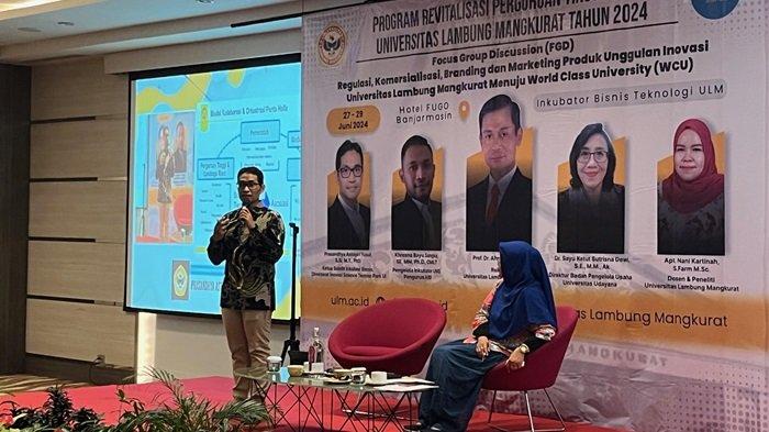 Suasana Focus Group Discussion (FGD) yang berlangsung membahas regulasi terkait royalti atas produk inovasi para peneliti, Kamis (27/6/2024).