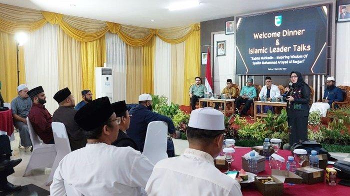Suasana acara Welcome Dinner and Islamic Leader Talk, Sabilal Muhtadin Inspiring Wisdom of South Kalimantan, Selasa (5/9/2023) malam.