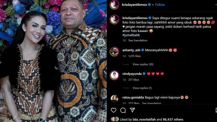 Unggahan Kris Dayanti bareng Raul Lemos.