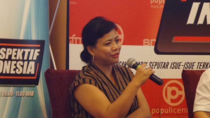 Ahli Tata Hukum Negara, Bivitri Susanti dalam sebuah acara diskusi di Menteng, Jakarta Pusat, Sabtu (18/11/2017).