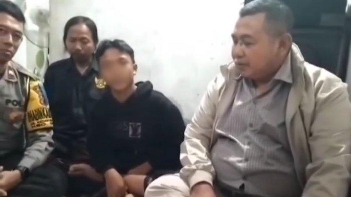 Tangkap layar video klarifikasi siswa SMP di Kabupaten Pasuruan debat guru karena tidak kerjakan tugas sekolah.