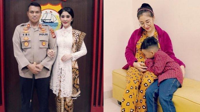 Uut Permatasari bersama keluarganya
