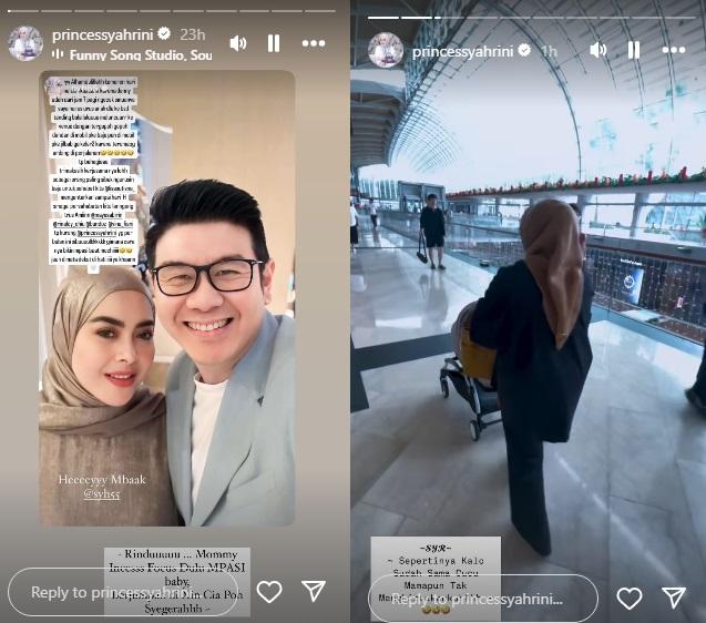 Aisyahrani bocorkan kesibukan Syahrini siapkan MPASI Princess R.
