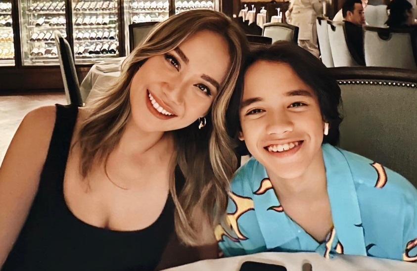 Bunga Citra Lestari dan Noah Sinclair.