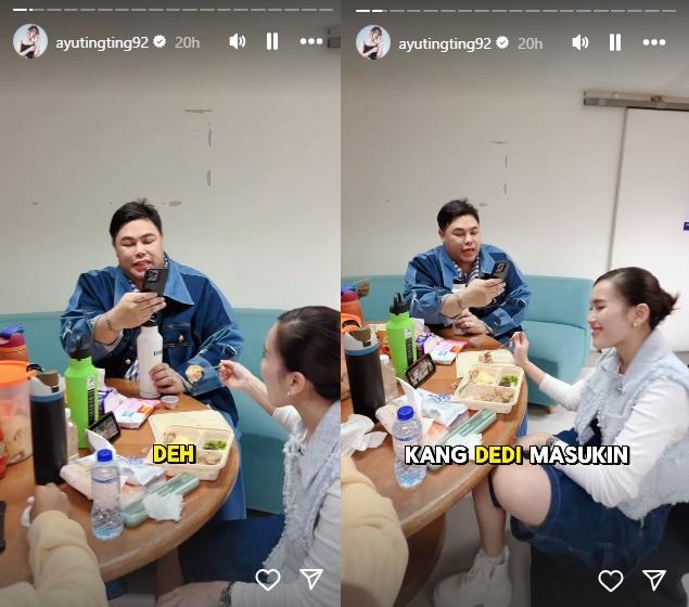 SENTIL KEBIASAAN AYU - Aktivitas Ivan Gunawan dan Ayu Ting Ting di balik panggung dicapture Rabu (14/5/2025). Satu kebiasaan Ayu bikin gerah Igun.
