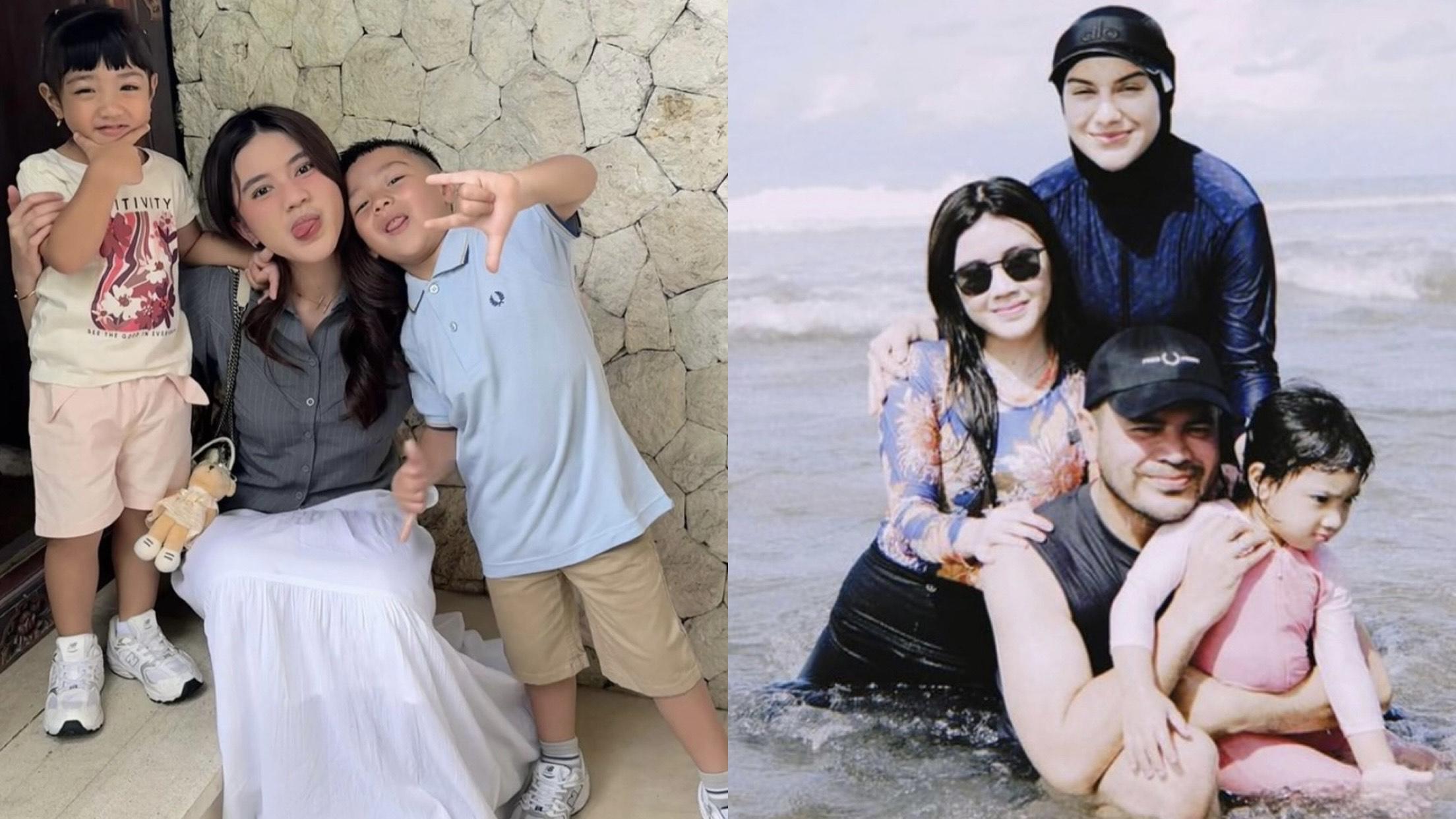 Kebersamaan Hasya dengan anak-anak Irish Bella dan Ammar Zoni saat liburan di Bali.