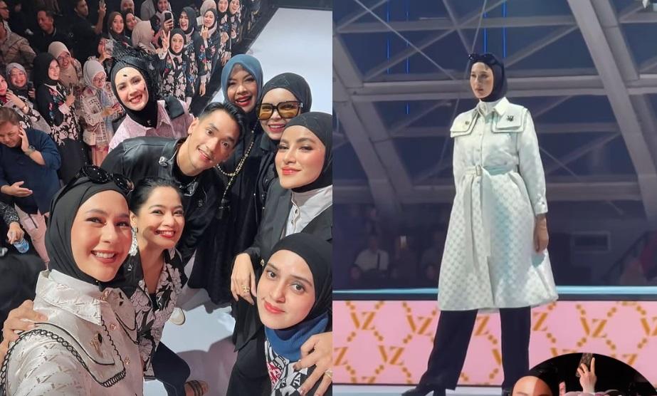 Kolase Paula Verhoeven jadi model peragaan busana.