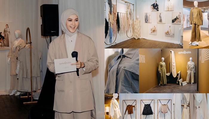 LABEL SENDIRI - Kolase foto Paula Verhoeven saat rilis label sendiri, Amapola, dicapture 8 Februari 2025.