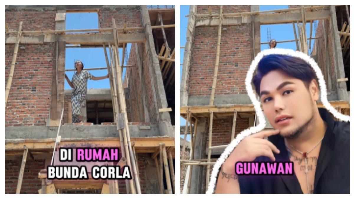 Kolase penampakan rumah baru Bunda Corla pemberian dari Ivan Gunawan.