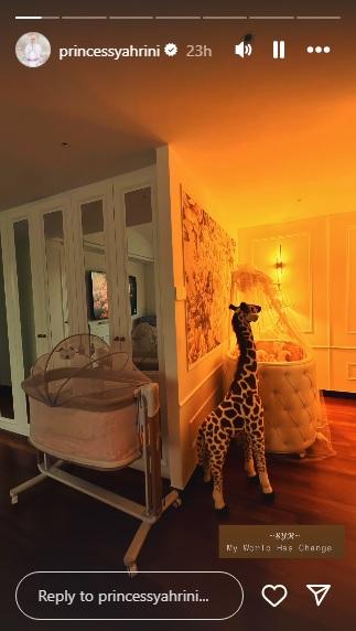 Kondisi kamar Syahrini usai lahirkan Baby R, koleksi tas branded disingkirkan.