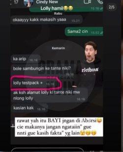 Mail asisten Nikita Mirzani tuding Lolly tengah dalam kondisi hamil.