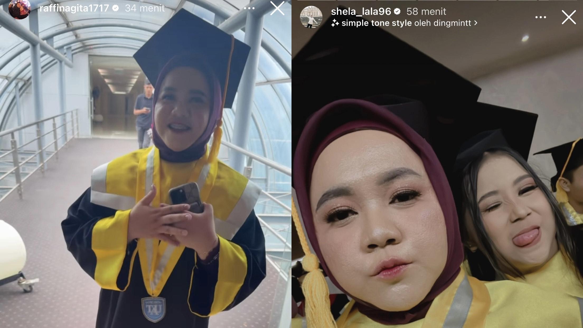 Mbak Lala pengasuh Rafathar, putra sulung pasangan artis Raffi Ahmad dan Nagita Slavina diwisuda pada Sabtu (14/12/2024).