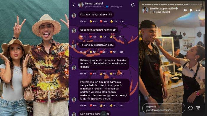 Momen Jennifer Coppen suapi Aisar Khaled timun yang sudah dicicipinya tuai hujatan