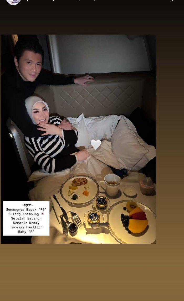 Perjalanan Syahrini dan Reino Barack ke Jepang.