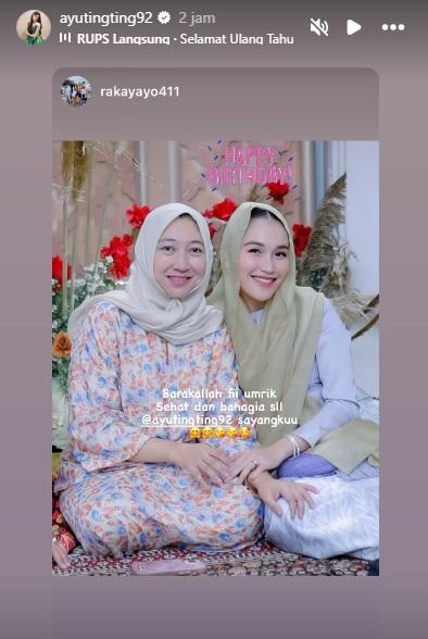 Postingan Rakaya kala Ayu Ting Ting Ultah.