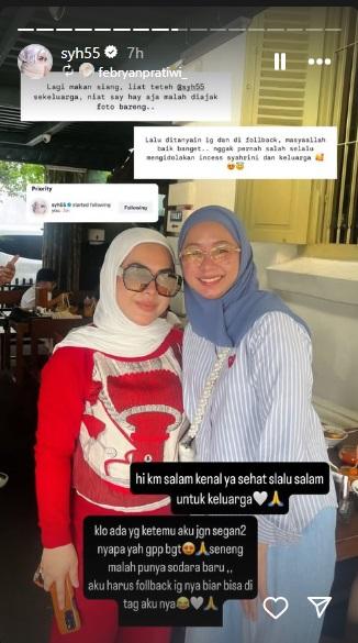 SIKAPNYA DIPUJI FANS - Potret Aisyahrani saat melayani fans berfoto bersama dicapture Senin (23//6/2025).