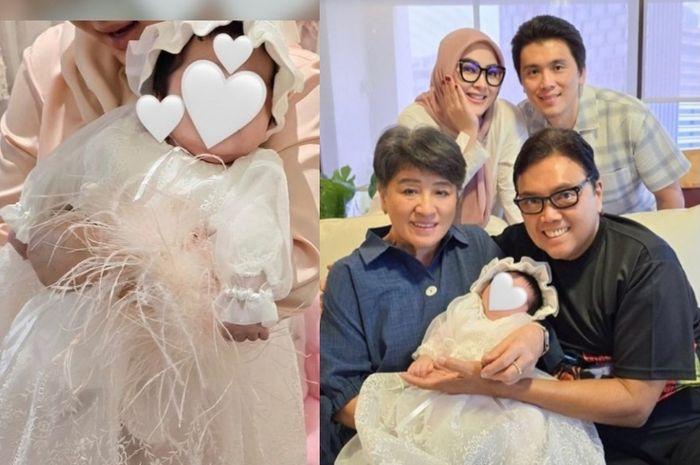 Potret Rosano dan Reiko Barack momong anak semata wayang Syahrini.