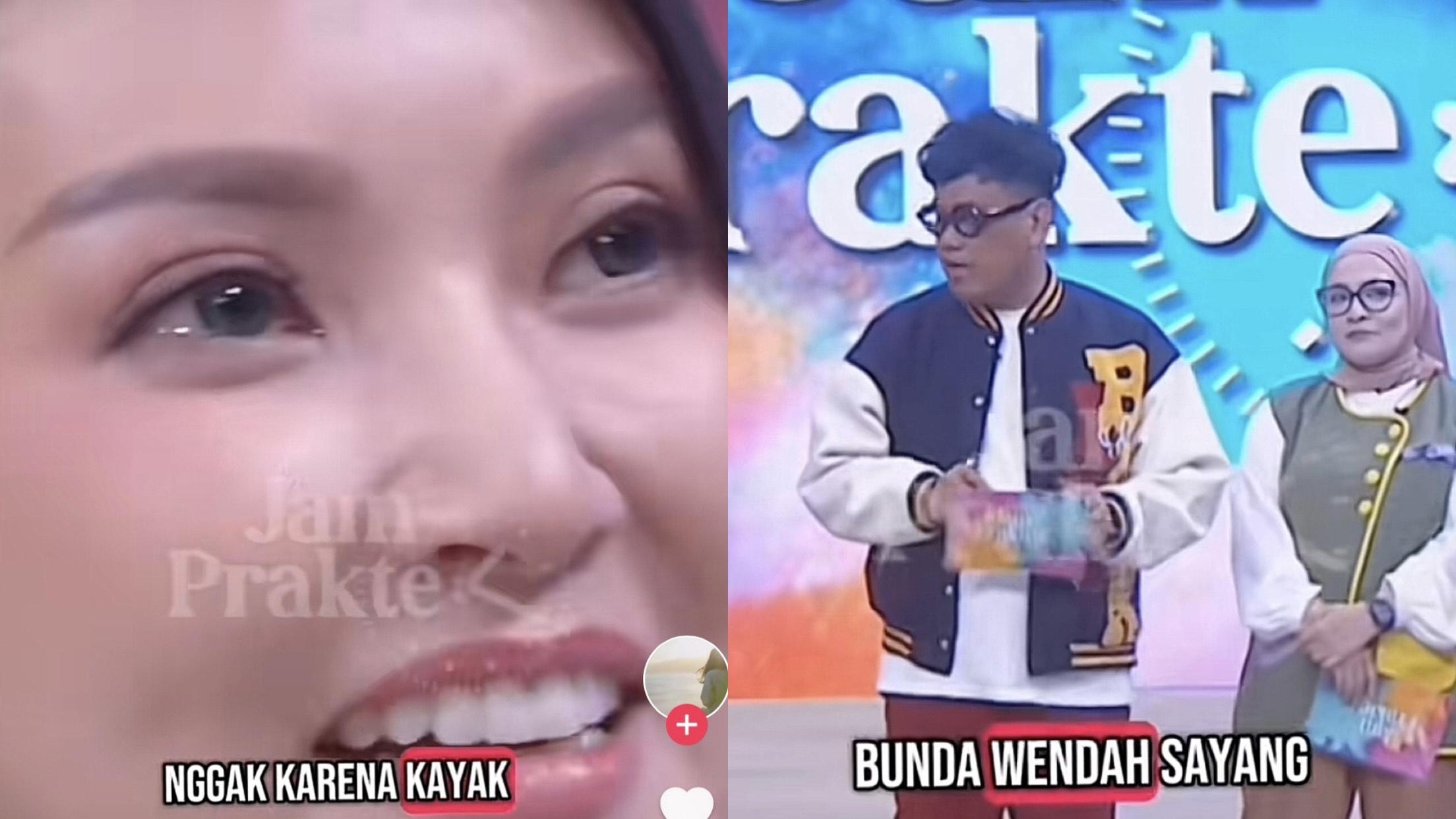 TANGIS SARWENDAH - Artis Sarwendah menangis saat ungkap masih sayang pada Ruben Onsu terekam dari capture Tiktok, Selasa (25/2/2025).