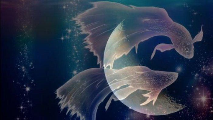 Ilustrasi zodiak Pisces
