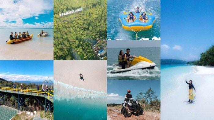 Kolase wisata alam keren dan indah di Pandeglang Banten.