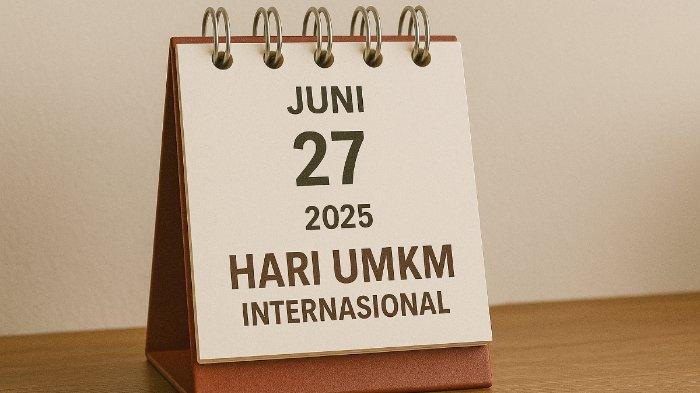HARI UMKM INTERNASIONAL - Foto ilustrasi hasil olah kecerdasan buatan (AI), Jumat (27/6/2025), memperlihatkan ilustrasi Hari UMKM Internasional 27 Juni 2025.