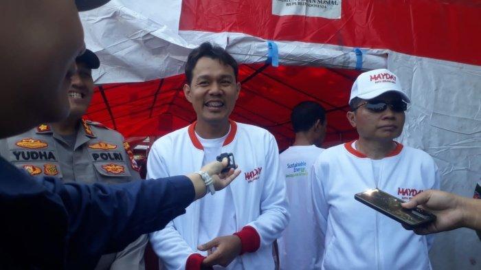 HARI BURUH-Wakil Wali Kota Serang Nur Agis Aulia saat ditemui usai menghadiri peringatan May Day di alun-alun Kota Serang, Banten, Kamis (1/5/2025). Agis menyebut peringatan hari buruh (May Day) tahun 2025, menjadi momentum dalam menciptakan buruh yang lebih sejahtera.