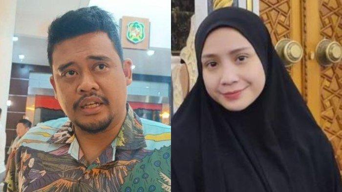 Kolase foto Bobby Nasution dan Nagita Slavina.