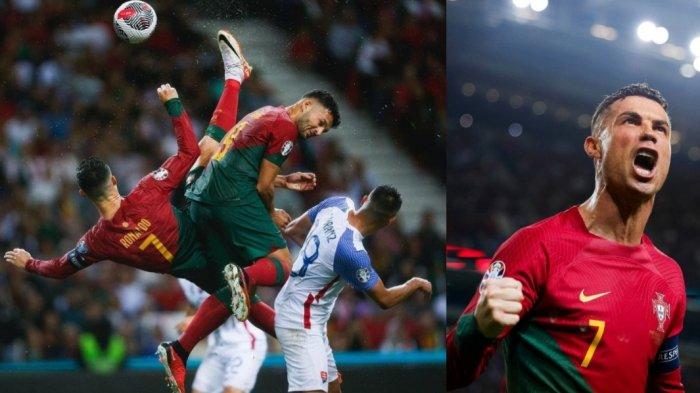 Cristiano Ronaldo menjadi aktor kemenangan Portugal atas Slovakia, dalam laga kualifikasi Euro 2024, Sabtu (14/10/2023) dini hari.