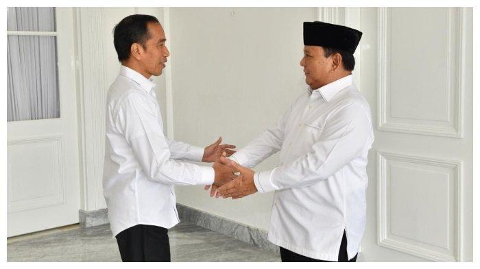 Pertemuan Menhan Prabowo Subianto dengan Presiden Jokowi di Istana Yogyakarta, Rabu (1/1/2020)