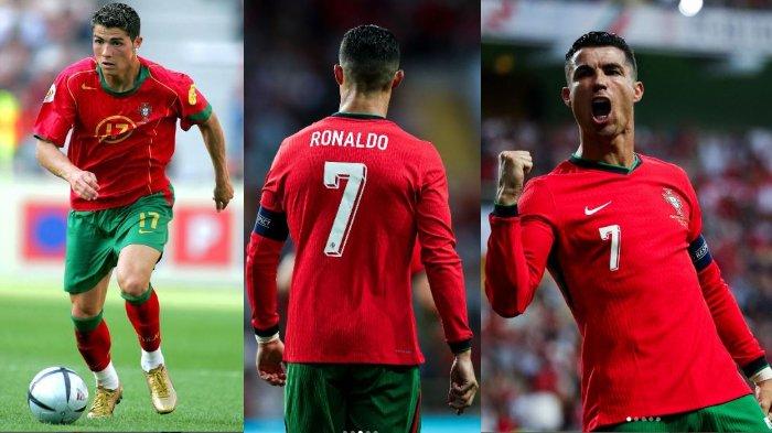 Kolase foto Cristiano Ronaldo.