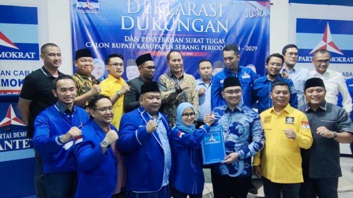 Partai Demokrat resmi mendukung Andika Hazrumy sebagai calon Bupati Serang di Pilkada 2024.
