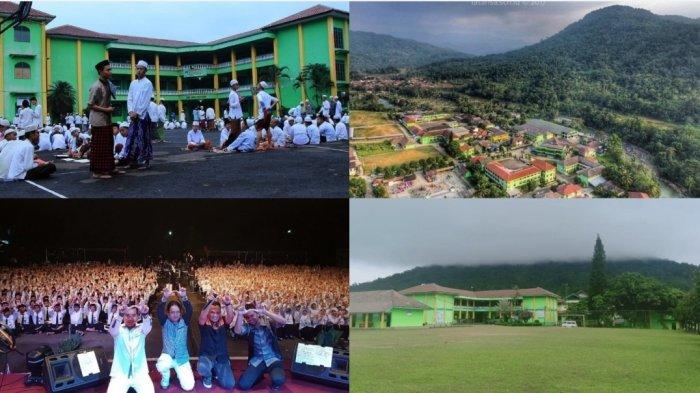 Kolase foto Ponpes La Tansa dan kegiatan santrinya.