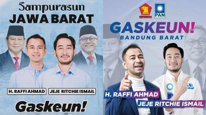 Raffi Ahmad pasang foto dirinya bersama sang adik ipar, Jeje Govinda, beri sinyal maju Pilkada Bandung Barat.