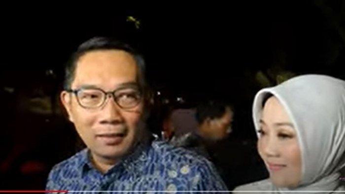 Ridwan Kamil dan sang istri.