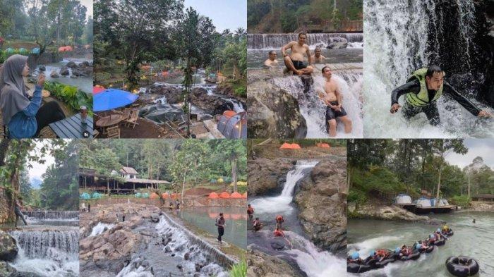 Kolase foto wisata Curug Leuwi Bumi