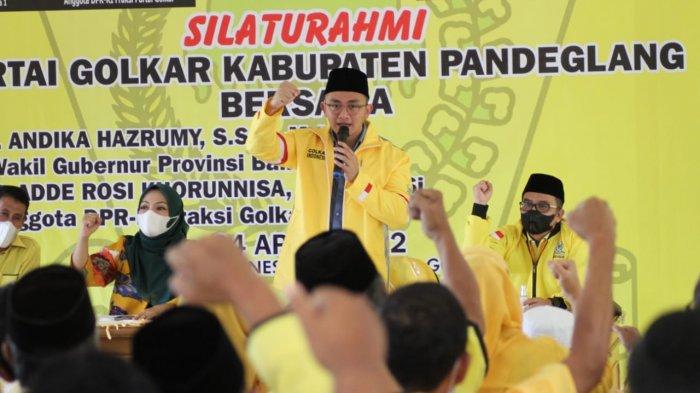 Siapa pendamping Andika Hazrumy saat maju jadi calon Bupati Serang di Pilkada 2024. Berikut ini penjelasan DPD Golkar Banten.