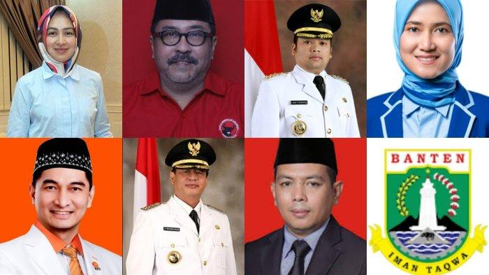 Para bakal calon Gubernur Banten mulai dari Airin Rachmi Diany, Rano Karno hingga Achmad Dimyati Natakusumah.