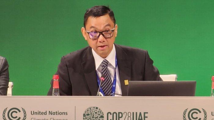 Direktur Utama PLN Darmawan Prasodjo menegaskan PLN telah memiliki roadmap yang jelas dalam memimpin transisi energi di Indonesia dalam sesi diskusi “From Concept to Impact: Energizing Progress in the Global South’s Energy Transition and Investment Pathways” by GEAPP dalam rangkaian COP28 Dubai, Uni Emirat Arab, Jumat (1/12/2023).
