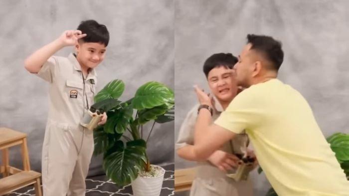 Rafathar mendadak jadi model dengan Fadil Jaidi sebagai pengarah gayannya, Raffi Ahmad ikut nimbrung.