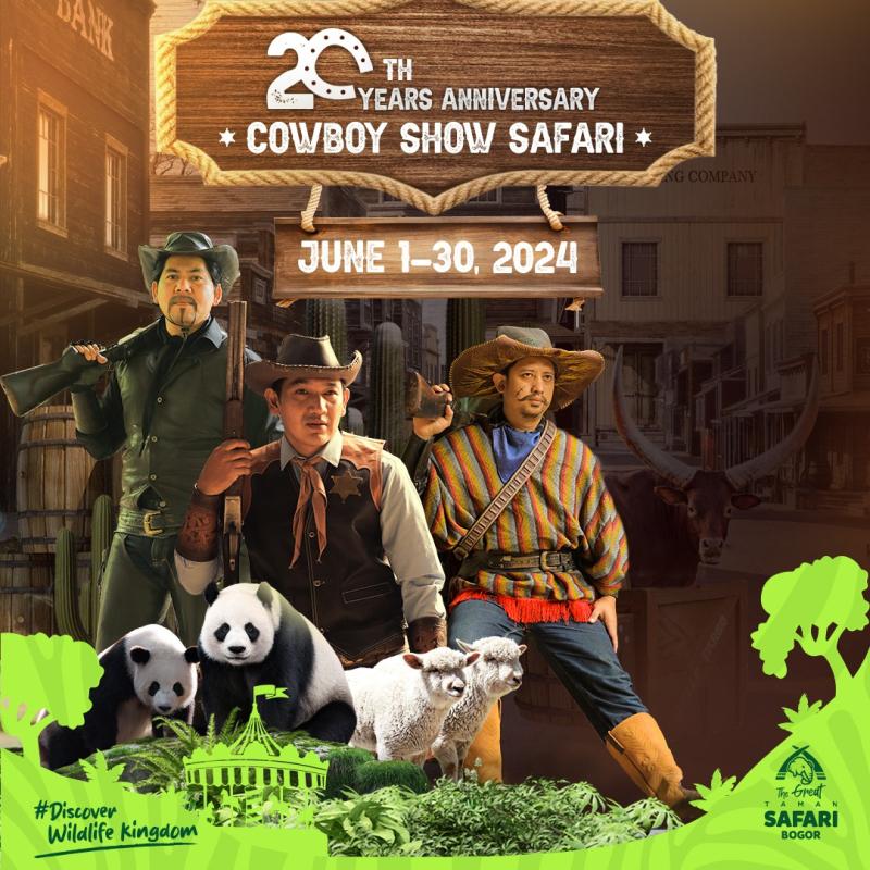 Cowboy Show Taman Safari Bogor akan merayakan ulang tahun ke-20