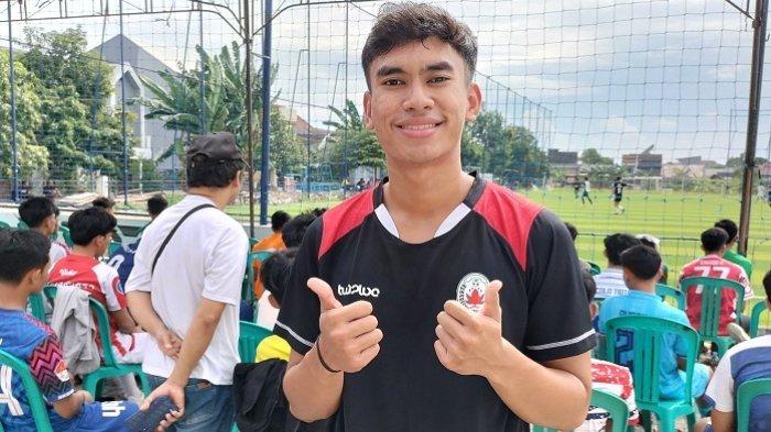 Adik kandung mantan striker PSIS Semarang Muhammad Ridwan, Muhammad Ijlal, mengikuti seleksi terbuka PSIS Semarang Academy di Lapangan Wisesa Mranggen, Kabupaten Demak, Jateng, Kamis (7/4/2024).