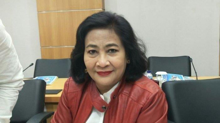 Anggota Komisi C DPRD DKI Jakarta dari Fraksi PDI Perjuangan Cinta Mega di Gedung DPRD DKI Jakarta, Jumat (6/12/2019). Dalam rapat paripurna, Kamis (20/7/2023), Cinta Mega diduga bermain gim judi slot.
