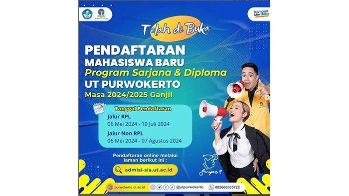 Pendaftaran Mahasiswa Baru UT Purwokerto 2024