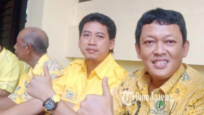 Anggota Komisi E DPRD Jateng yang juga Sekretaris DPD Partai Golkar Kudus, Mawahib Afkar (kanan).