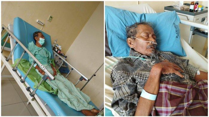 Tangkapan layar Mbah Untung Sungkowo tergeletak di ranjang rumah sakit di Paru Center RSUD Cilacap. Kisah hidup tragis Mbah Untung viral di media sosial. Mbah Untung hidup sebatang kara hingga akhirnya tidak makan dan minum tujuh hari dan dibawa ke rumah sakit.
