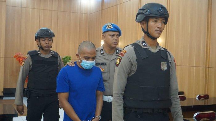 Kasus penipuan penggelapan satu unit mobil di Purbalingga dihadirkan saat konferensi pers di Mapolres, Rabu (6/3/2024).