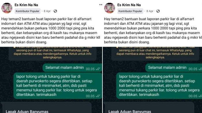 Warganet mengeluhkan banyaknya juru parkir liar dan pungli parkir di sejumlah tempat di Banyumas, di antaranya di toko modern Indomaret dan Alfamaret, serta di anjungan tunai mandiri (ATM).
