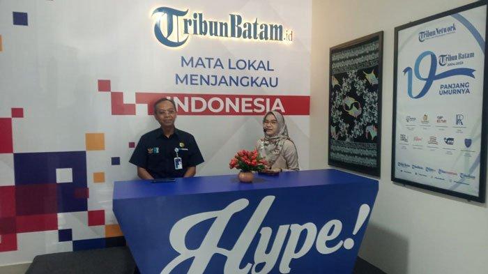 Kepala Jasa Raharja Kepri Mulyadi di kegiatan HUT Tribun Batam, Jumat (15/9/2023)