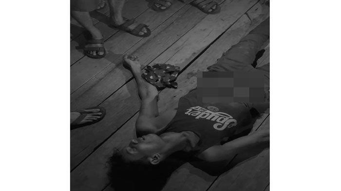 LOMPAT DARI JEMBATAN - Jefri Siburian, pria lompat dari Jembatan 1 Barelang sesaat setelah diselamatkan warga, Selasa (18/3/2025) malam